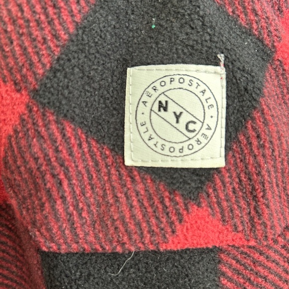 Aeropostale Sherpa lined hooded plaid jacket - Picture 12 of 12